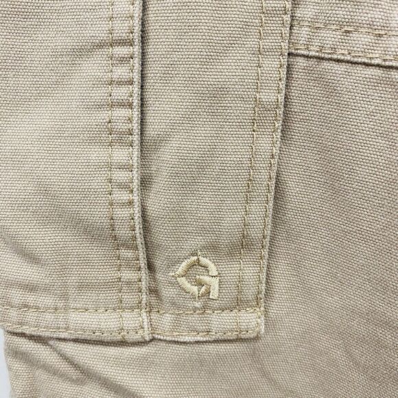 GUIDE GEAR Mens 32x30 Khaki Flannel Lined Cargo Canvas Outdoor Warm Winter Pants - Picture 6 of 16